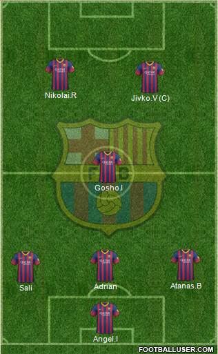 F.C. Barcelona Formation 2013