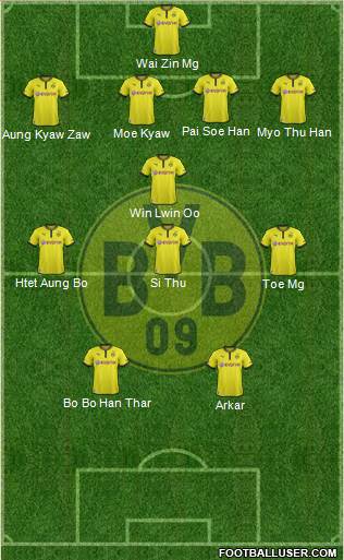 Borussia Dortmund Formation 2013