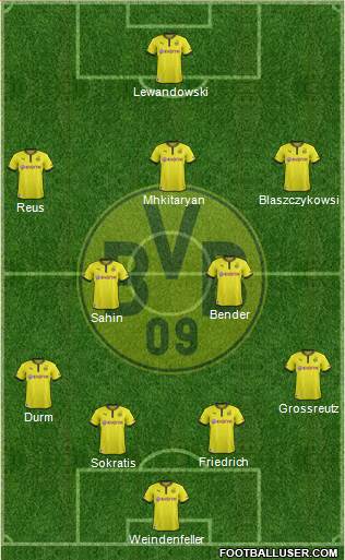 Borussia Dortmund Formation 2013