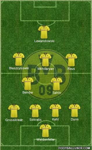 Borussia Dortmund Formation 2013