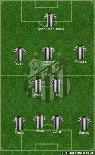 Santos FC Formation 2013