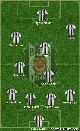 Besiktas JK Formation 2013