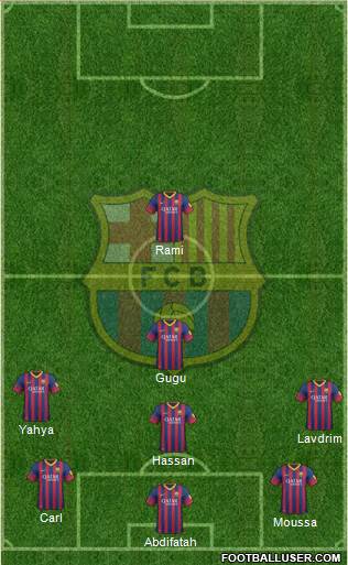 F.C. Barcelona Formation 2013