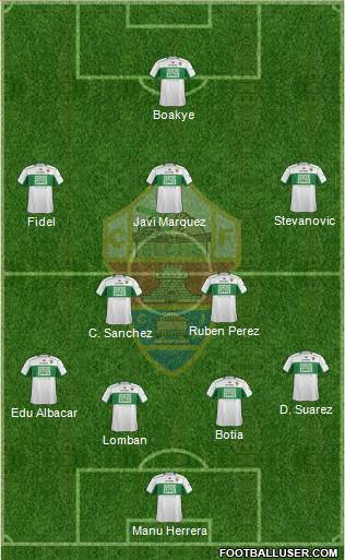 Elche C.F., S.A.D. Formation 2013