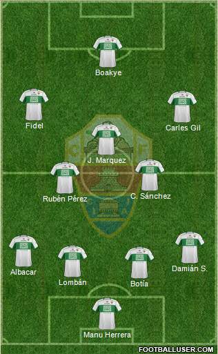 Elche C.F., S.A.D. Formation 2013