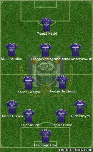 RSC Anderlecht Formation 2013