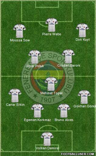 Fenerbahçe SK Formation 2013