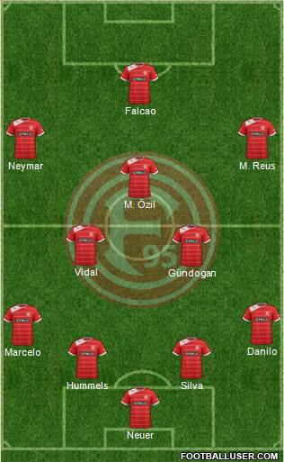 Fortuna Düsseldorf Formation 2013