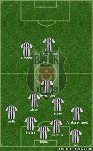 Besiktas JK Formation 2013