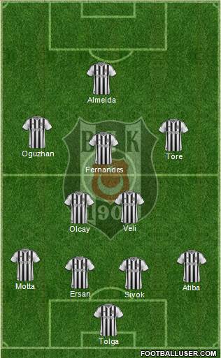 Besiktas JK Formation 2013