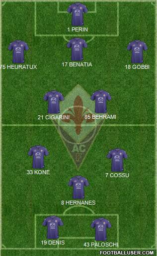 Fiorentina Formation 2013