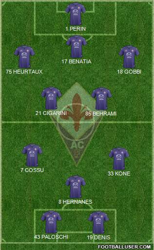 Fiorentina Formation 2013