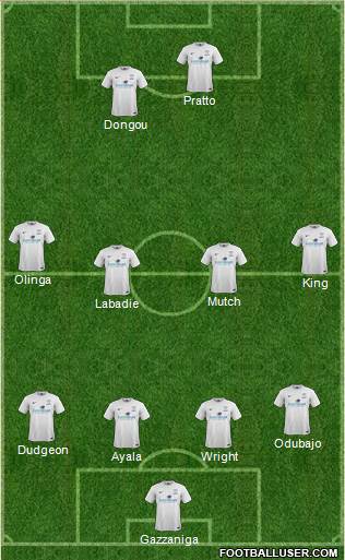 Preston North End Formation 2013