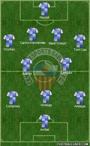 C.E. Sabadell Formation 2013