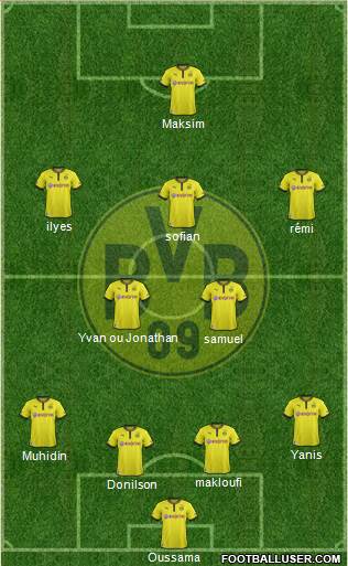 Borussia Dortmund Formation 2013