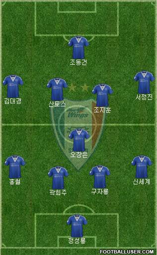 Suwon Samsung Blue Wings Formation 2013