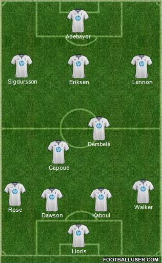 Tottenham Hotspur Formation 2013