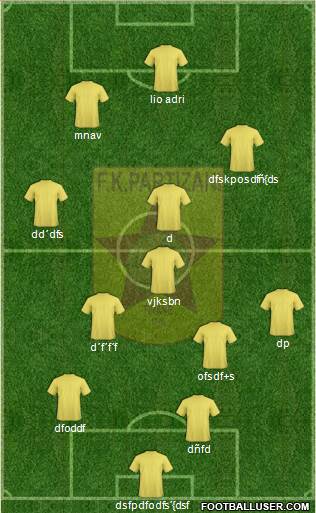 KF Partizani Tiranë Formation 2013