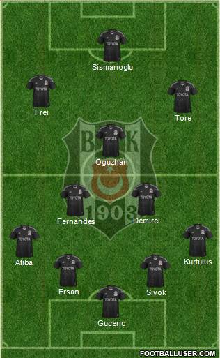 Besiktas JK Formation 2013