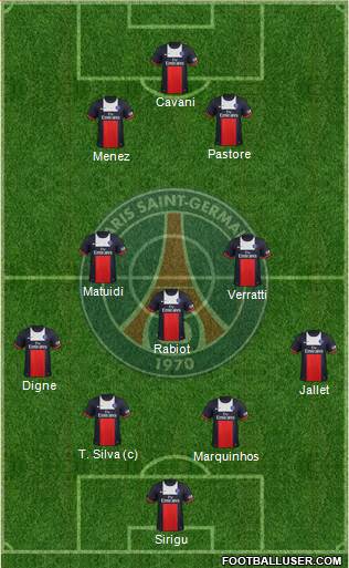 Paris Saint-Germain Formation 2013