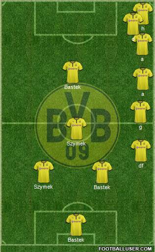 Borussia Dortmund Formation 2013