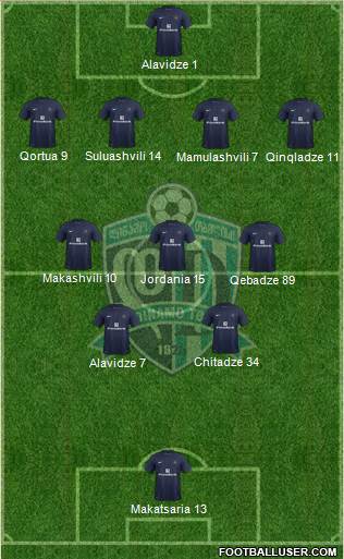 Dinamo Tbilisi Formation 2013