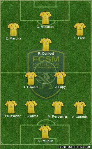 FC Sochaux-Montbéliard Formation 2013