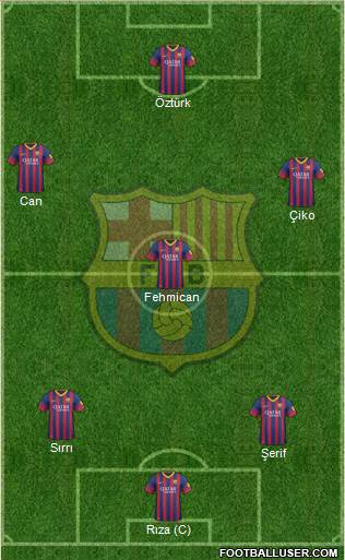 F.C. Barcelona Formation 2013