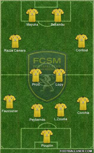 FC Sochaux-Montbéliard Formation 2013