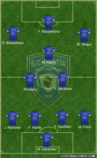 Sporting Club Bastia Formation 2013