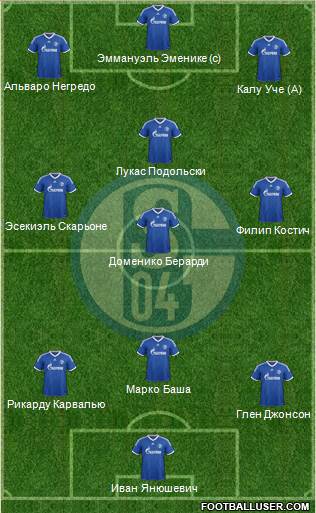 FC Schalke 04 Formation 2013