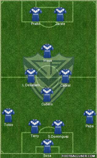 Vélez Sarsfield Formation 2013