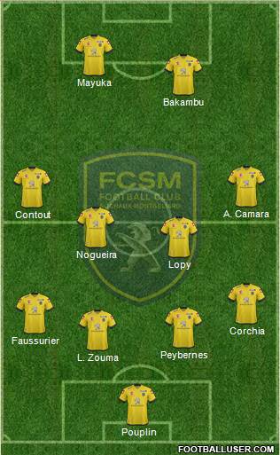 FC Sochaux-Montbéliard Formation 2013