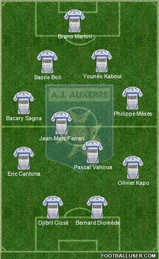 A.J. Auxerre Formation 2013