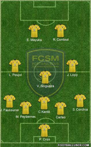 FC Sochaux-Montbéliard Formation 2013