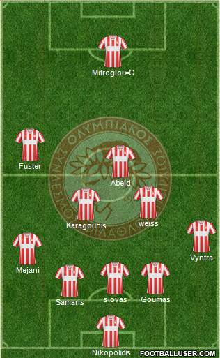 Olympiakos SF Piraeus Formation 2013