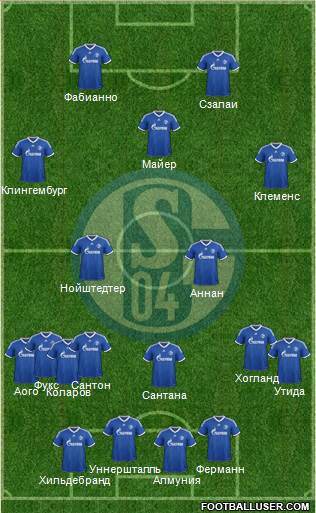 FC Schalke 04 Formation 2013