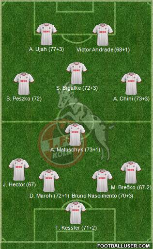 1.FC Köln Formation 2013