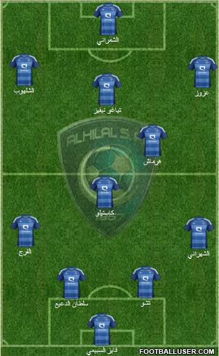 Al-Hilal (KSA) Formation 2013