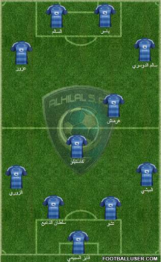 Al-Hilal (KSA) Formation 2013