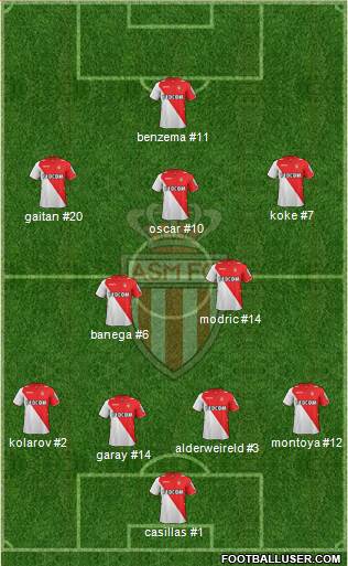 AS Monaco FC Formation 2013