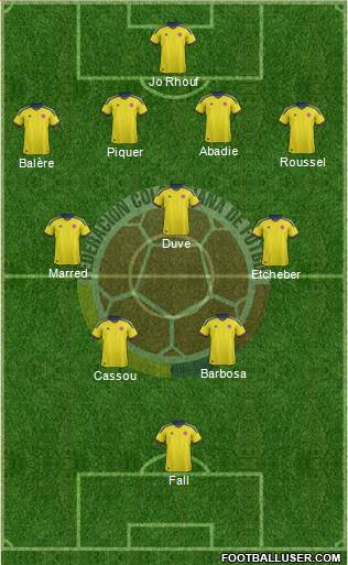 Colombia Formation 2013