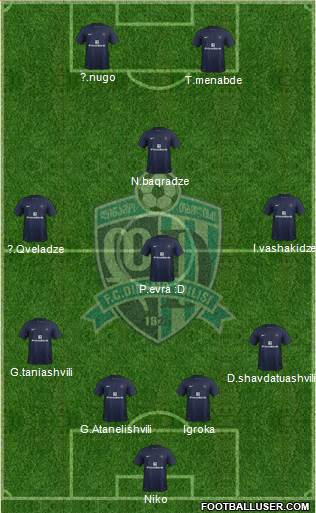 Dinamo Tbilisi Formation 2013