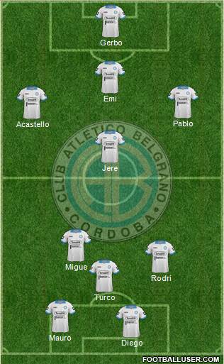 Belgrano de Córdoba Formation 2013