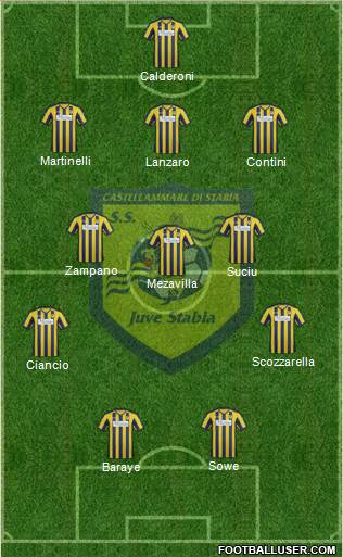 Juve Stabia Formation 2013