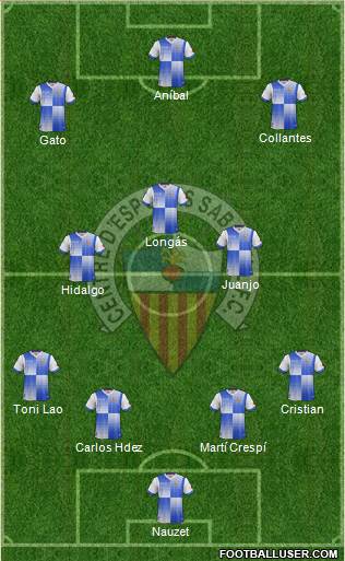 C.E. Sabadell Formation 2013