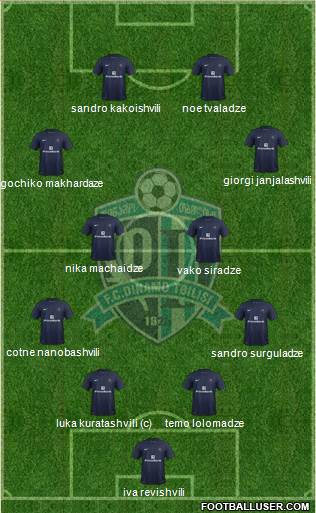 Dinamo Tbilisi Formation 2013