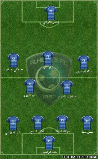 Al-Hilal (KSA) Formation 2013