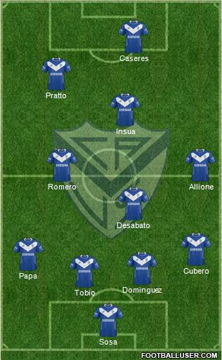 Vélez Sarsfield Formation 2013