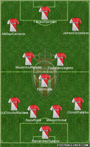 AS Monaco FC Formation 2013